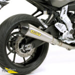 Tobă finală ARROW X-KONE pentru Yamaha MT07 / Tracer 700 2014-2020, Oțel inoxidabil (Doar cu Galerie evacuare ARROW)