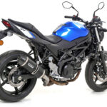 Tobă finală ARROW RACE TECH pentru Suzuki SV650 2016- din Aluminium, negru