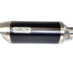 Tobă finală ARROW DARK THUNDER cu Capac din oțel inoxidabil pentru KTM 125RC / 390RC / 125 DUKE / 390 DUKE 2017-2020