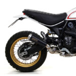 ARROW DARK PRO-RACE Tobă finală negru pentru Ducati Scrambler 800 Desert Sled din anul modelului 2017-