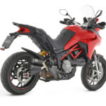 Tobă finală ARROW DARK REBEL Sip-On pentru Ducati Multistrada 950 2019-, Oțel inoxidabil negru
