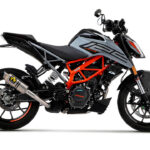 Tobă finală ARROW GP2 Titan pentru KTM 125 Duke și KTM 390 Duke din anul modelului 2021-