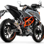 Tobă finală ARROW GP2 Titan pentru KTM 125 Duke și KTM 390 Duke din anul modelului 2021-