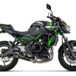 Sistem Tobă finală ARROW X-KONE Oțel inoxidabil negru pentru Kawasaki Z650 și Ninja 650 Anul modelului 2021-