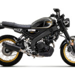 Tobă finală ARROW REBEL DARK Sip-On cu capăt din carbon pentru Yamaha XSR 125 Anul modelului 2022-