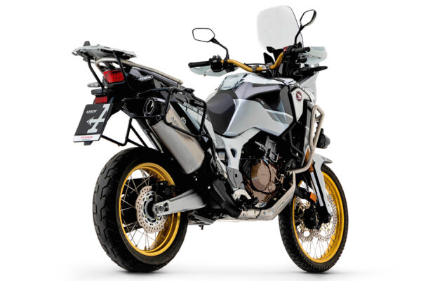 Tobă finală ARROW SONORA pentru Honda Africa Twin Adventure Sports Anul modelului 2018-2019, Titan și Capăt din carbon