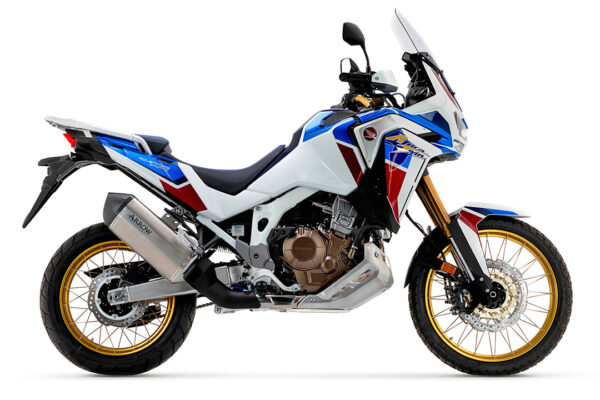 Tobă finală ARROW SONORA pentru Honda CRF1100L Africa Twin 2020-2022, Titan și Capăt din carbon