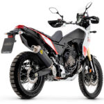 Tobă finală ARROW DARK INDY RACE Aluminium negru cu capac din titan pentru Yamaha Ténéré 700 din anul modelului 2019-