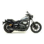 Tobă finală ARROW REBEL DARK pentru Yamaha XV950R 2014-2016, Oțel inoxidabil negru