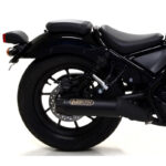 Tobă finală ARROW REBEL Sip-On Oțel inoxidabil negru pentru Honda CMX500 Rebel Anul modelului 2017-2022