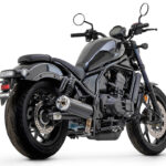 Tobă finală ARROW REBEL DARK Sip-On cu Aluminium-Endkappe pentru Honda CMX 1100 Rebel Anul modelului 2021-