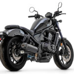 Tobă finală ARROW REBEL DARK Sip-On cu capăt din carbon pentru Honda CMX 1100 Rebel Anul modelului 2021-
