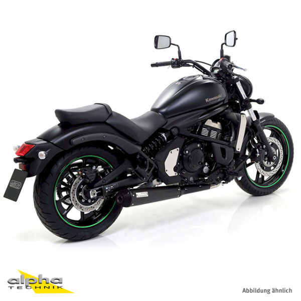 Tobă finală complet ARROW REBEL pentru Kawasaki Vulcan S650 2014-2016, Oțel inoxidabil