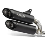 Tobă finală ARROW ROUND-SIL DARK Titan pentru Ducati Monster / Monster+ din anul modelului 2021-