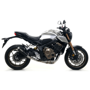 Tobă finală ARROW DARK PRO-RACE pentru Honda CB650R / CBR650R 2019-, Oțel inoxidabil negru (Doar cu Galerie evacuare ARROW)