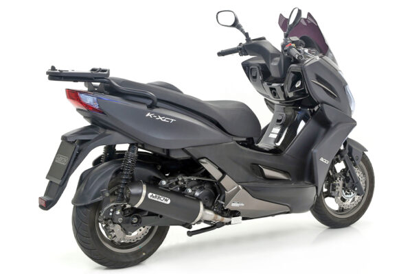 Tobă finală ARROW DARK URBAN pentru Kymco K-XCT 300i 2013-2016, Aluminium negru (Doar cu Galerie evacuare ARROW)