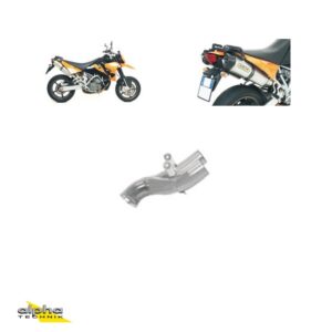 Țeavă intermediară ARROW pentru KTM 950SM 2006-09 / 990 SM LC8 2008-13 / 990 SMR 2008-13, cu catalizator