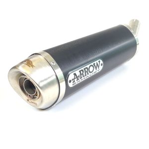 Tobă finală ARROW DARK THUNDER pentru Suzuki SFV650 2009-2015, Aluminium negru