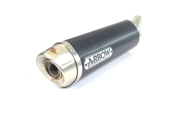 Tobă finală ARROW DARK THUNDER pentru Suzuki SFV650 2009-2015, Aluminium negru