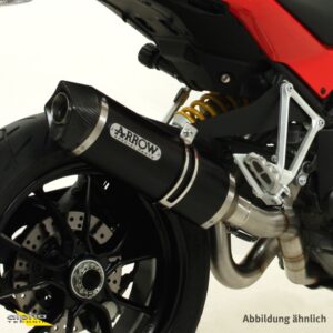 Tobă finală ARROW DARK INDY RACE pentru Ducati Multistrada 1200 / 1260 2015-, Aluminium negru