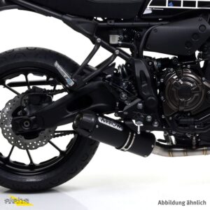 Tobă finală ARROW DARK JET-RACE Oțel inoxidabil negru pentru Yamaha MT-07 / Tracer 700 2014-