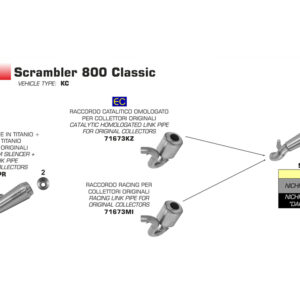 Tobă finală ARROW PRO-RACE pentru Ducati Scrambler 800 2017-, Oțel inoxidabil