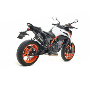 Tobă finală ARROW RACE TECH Aluminium negru pentru KTM 790 Duke 2018- / 890 Duke R 2020-