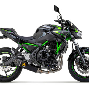 Sistem Tobă finală ARROW INDY RACE Aluminium negru pentru Kawasaki Z650 și Ninja 650 Anul modelului 2021-