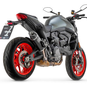 Tobă finală ARROW INDY RACE DARK Aluminium pentru Ducati Monster / Monster+ din anul modelului 2021-