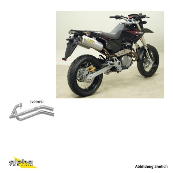 Galerie evacuare ARROW (Oțel inoxidabil) pentru Honda FMX650, Typ RD12, Anul modelului 2005-08