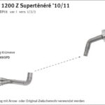 Galerie evacuare ARROW pentru Yamaha XT1200Z 2010-, Oțel inoxidabil