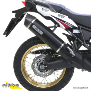 Tobă finală ARROW MAXI RACE TECH pentru Honda CRF1000L Africa Twin 2016- din Aluminium, negru