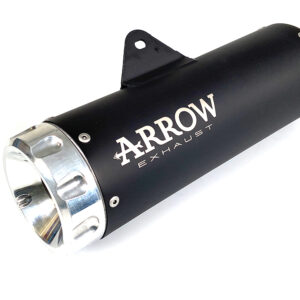 Tobă finală complet ARROW DARK REBEL cu capac din aluminiu pentru Kawasaki Z650 RS Anul modelului 2021-