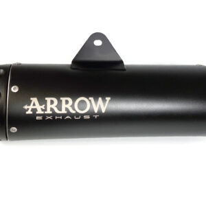 Tobă finală complet ARROW DARK REBEL cu negru Endkappe pentru Kawasaki Z650 RS din anul modelului 2021-