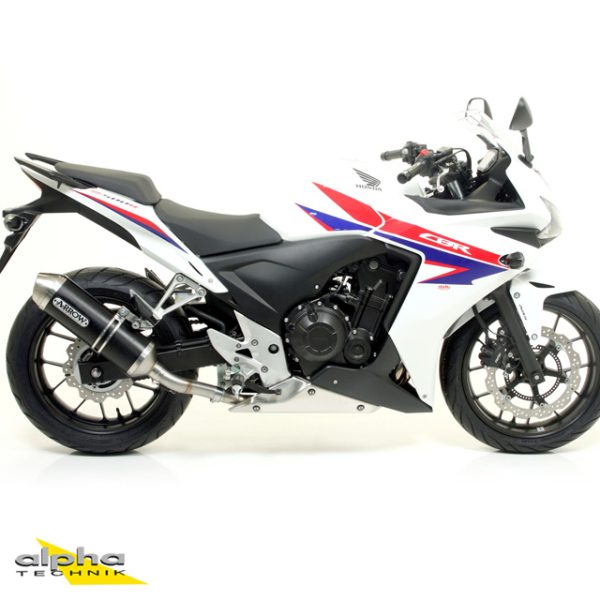 Tobă finală ARROW RACE TECH pentru Honda CB500F / CBR500R / CB500X 2013- din Aluminium, negru