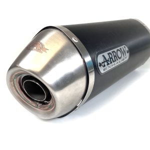 Tobă finală ARROW RACE-TECH din Aluminiu cu capăt din Oțel inoxidabil pentru Honda CB500F 2019- / CBR500R 2019-