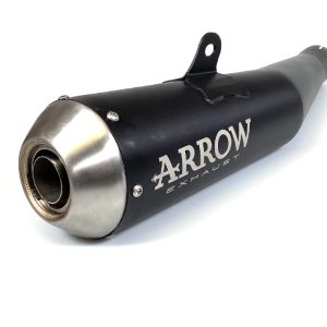 Tobă finală ARROW DARK PRO RACING pentru Yamaha XJR1300 2007-2016, Oțel inoxidabil negru