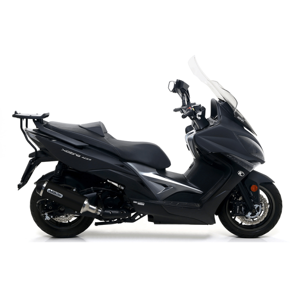 Tobă finală ARROW DARK URBAN pentru Kymco XCiting 400i 2017-, Aluminium negru (doar cu țeavă intermediară ARROW)