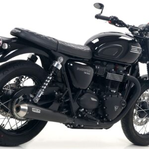 Tobă finală ARROW DARK PRO-RACE pentru Triumoh Bonneville T100 / T120 2016-, Oțel inoxidabil negru