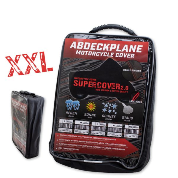 Husă moto impermeabilă Supercover 2.0 XXL – Protecție maximă și fixare sigură