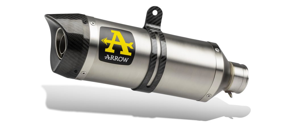 Tobă finală ARROW THUNDER DARK din aluminiu pentru Honda CB125R din anul modelului 2021