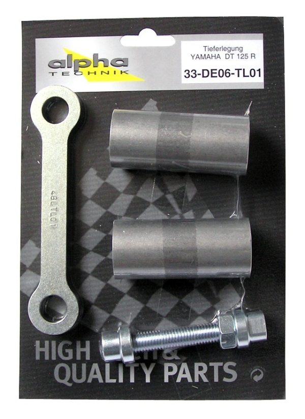 Kit de coborâre- reducere înălțime pentru Yamaha DT125R/X, Typ DE06