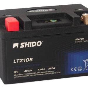 Baterie moto litiu SHIDO LTZ10S LiFePO4 12V 4Ah 280A – înlocuiește YTZ10S