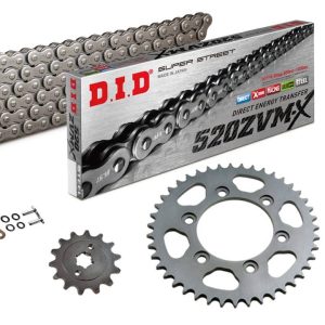Set lanț DID 520ZVM-X, culoare standard, Honda XL250K-3/4, tip L250