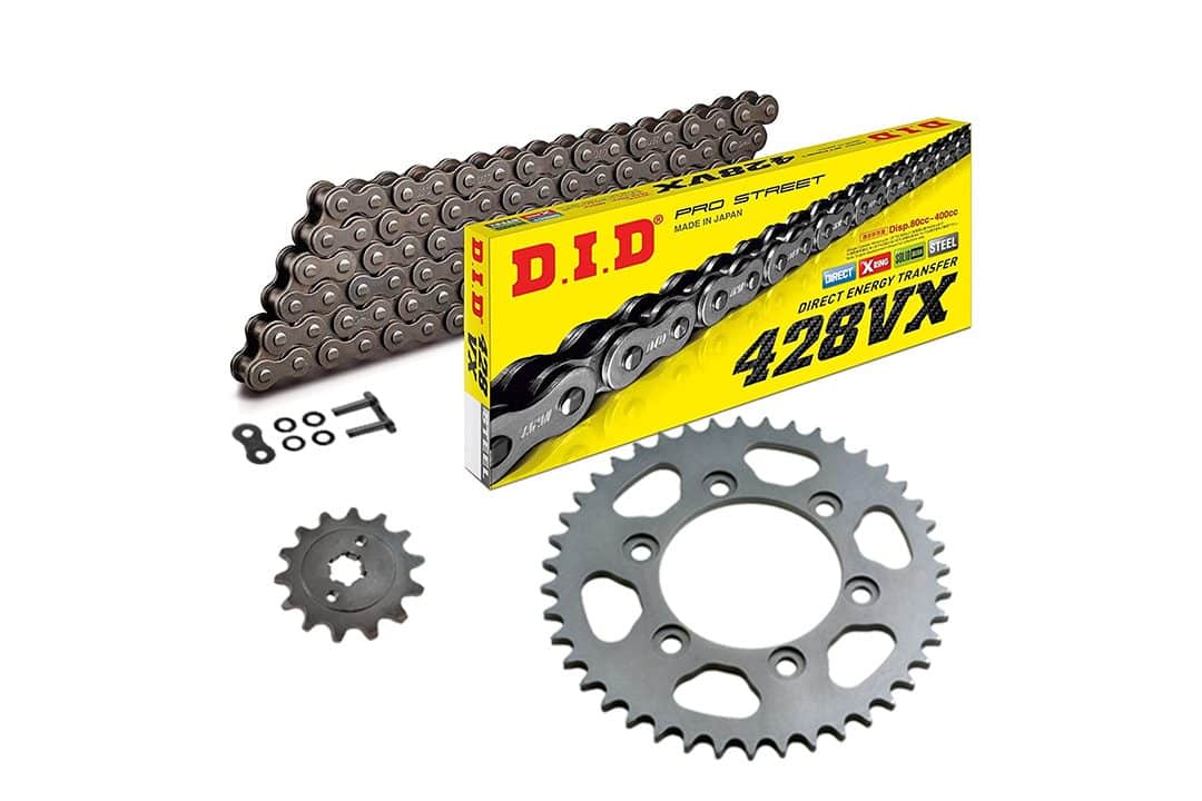 Set lanț DID 428VX, culoare standard, Yamaha YZ85, an model 2019-2022