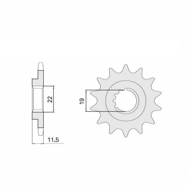 Set lanț DID 428VX, culoare standard, Kawasaki KLX125, an model 2003-2006