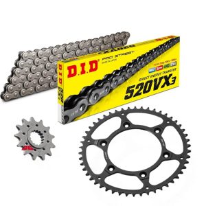 Set lanț transmisie DID 520VX3 standard KTM 300 EXC 2012–2023 | Kit complet offroad (Copy)