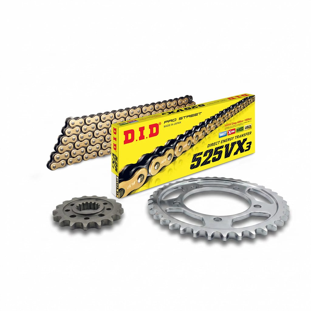 Set lanț transmisie secundară, configurat pentru HONDA CB 500 1998-2003 – 23-HO-148-01-525VX3