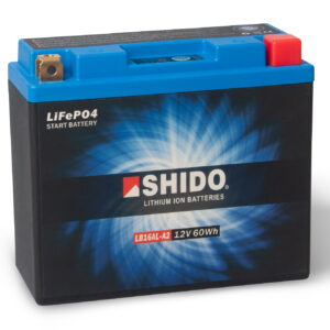 Baterie moto litiu SHIDO LB16AL-A2 LiFePO4 12V 5Ah 325A – înlocuiește YB16AL-A2
