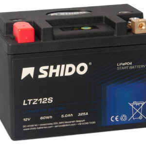 Baterie moto litiu SHIDO LTZ12S LiFePO4 12V 5Ah 325A – înlocuiește YTZ12S